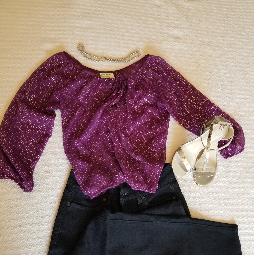 Pretty sheer and flowy blouse
